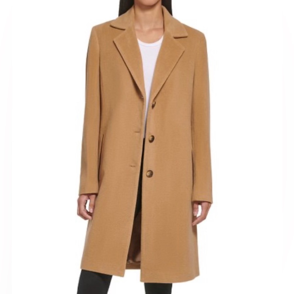 DKNY wool blend top coat
